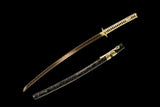 Japanese Samurai Sword Golden Blade Katana Sharp LW0244