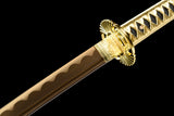Japanese Samurai Sword Golden Blade Katana Sharp LW0244