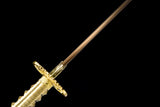 Japanese Samurai Sword Golden Blade Katana Sharp LW0244