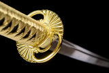 Japanese Samurai Sword Golden Blade Katana Sharp LW0244
