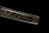 Japanese Samurai Sword Golden Blade Katana Sharp LW0244