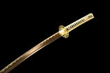 Japanese Samurai Sword Golden Blade Katana Sharp LW0244