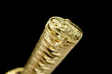 Japanese Samurai Sword Golden Blade Katana Sharp LW0244