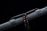 40'' Black Dragon Sharp Straight Spring steel Ninja Sword NJ030