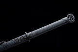 40'' Black Dragon Sharp Straight Spring steel Ninja Sword NJ030