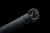 40'' Black Dragon Sharp Straight Spring steel Ninja Sword NJ030