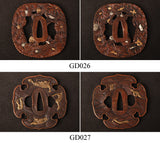 Japanese Samurai Swords Brass Plated Gold/Silver Tsuba