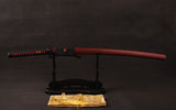 Japanese Samurai Sword Folded Steel Clay Tempered Katana ESD01