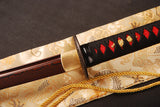 Japanese Samurai Sword Red Blade Folded Steel Katana ESB101