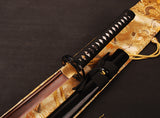 Japanese Samurai Sword Red Blade Folded Steel Katana ESB102
