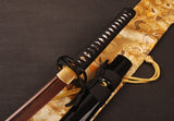 Japanese Samurai Sword Red Blade Folded Steel Katana ESB102