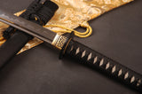 Japanese Samurai Sword Folded Steel Clay Tempered Katana ESD101