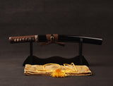 Japanese Samurai Sword Red Blade Folded Steel Tantō ESB302