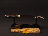 Japanese Samurai Sword Red Blade Folded Steel Tantō ESB302