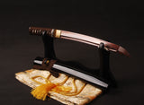 Japanese Samurai Sword Red Blade Folded Steel Tantō ESB302