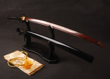 Japanese Samurai Sword Red Blade Folded Steel Katana ESB102