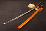 Japanese Samurai Sword Folded Steel Clay Tempered Katana ESD02