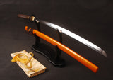 Japanese Samurai Sword Folded Steel Clay Tempered Katana ESD02