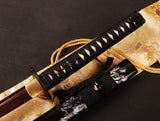 Japanese Samurai Sword Red Blade Folded Steel Katana ESB103