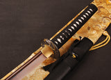 Japanese Samurai Sword Red Blade Folded Steel Katana ESB104