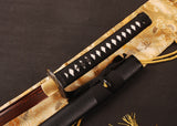 Japanese Samurai Sword Red Blade Folded Steel Katana ESB104