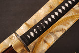 Japanese Samurai Sword Red Blade Folded Steel Katana ESB104