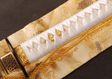 Japanese Samurai Sword Folded Steel Clay Tempered Katana ESD03