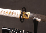 Japanese Samurai Sword Folded Steel Clay Tempered Katana ESD03