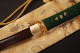 Japanese Samurai Sword Red Blade Folded Steel Tantō ESB303