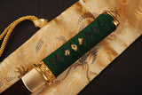 Japanese Samurai Sword Red Blade Folded Steel Tantō ESB303