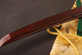 Japanese Samurai Sword Red Blade Folded Steel Tantō ESB303