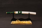 Japanese Samurai Sword Red Blade Folded Steel Tantō ESB303