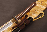 Japanese Samurai Sword Folded Steel Clay Tempered Katana ESD103