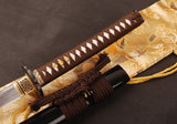 Japanese Samurai Sword Folded Steel Clay Tempered Katana ESD103