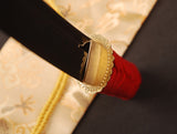 Japanese Samurai Sword Red Blade Folded Steel Tantō ESB304