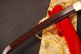 Japanese Samurai Sword Red Blade Folded Steel Tantō ESB304