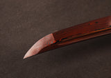 Japanese Samurai Sword Red Blade Folded Steel Tantō ESB304