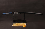 Japanese Samurai Sword Folded Steel Clay Tempered Katana ESD104