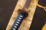 Japanese Samurai Sword Folded Steel Clay Tempered Katana ESD104