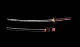 Japanese Samurai Sword High Carbon Steel Clay Tempered Katana SHIJIAN180502