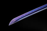 Japanese Samurai Sword Purple blue Blade Katana SHIJIAN180601