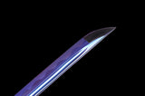 Japanese Samurai Sword Purple blue Blade Katana SHIJIAN180601