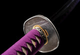Japanese Samurai Sword Purple blue Blade Katana SHIJIAN180601