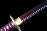 Japanese Samurai Sword Purple blue Blade Katana SHIJIAN180601