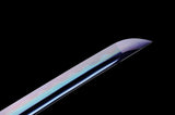 Japanese Samurai Sword Purple blue Blade Katana SHIJIAN180601