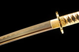 Japanese Samurai Katana Golden Blade Tachi Swords SHIJIAN180610