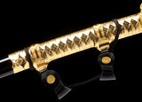 Japanese Samurai Katana Golden Blade Tachi Swords SHIJIAN180610