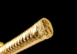 Japanese Samurai Katana Golden Blade Tachi Swords SHIJIAN180610