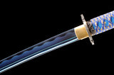 Japanese Samurai Sword Blue Blade Katana SHIJIAN180602