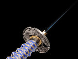 Japanese Samurai Sword Blue Blade Katana SHIJIAN180602